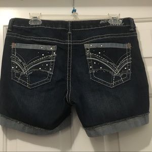Long jean shorts